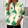 thumbnail image 1 of TaTaai Ladies St. Patrick's Day Themed Loose Round Neck Sweatshirt Fashion Long Sleeve Casual Top Comfortable for Daily Home Office Streetwear All Season Gift, 1 of 5