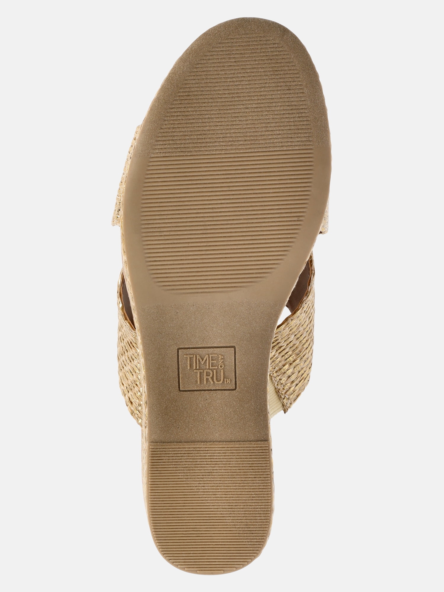 Time and Tru Women's Crossband Wedge Sandal