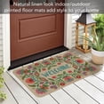 thumbnail image 2 of Counterart "Bohemian" Indoor/Outdoor Linen Look Welcome Mat, 2 of 5