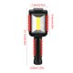 thumbnail image 4 of Eigraketly Luz de trabajo, lámpara de inspección de PC de alta potencia, luces brillantes recargables, linterna de reparación, USB, 3 modos, lámpara de Ropa Deportiva, Zapatos Rojo Eigraketly OD020125-02B, 4 of 6