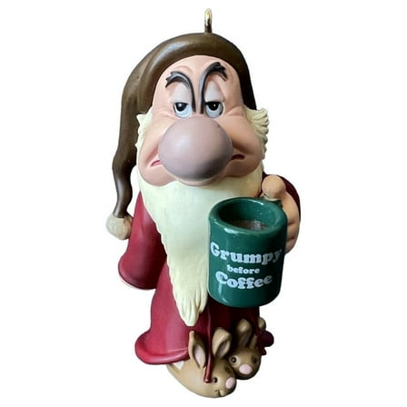 2007 Grumpy Before Coffee (Disney's Snow White) Hallmark Keepsake Christmas Tree Ornament - QXD6249