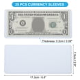 thumbnail image 2 of Uxcell Porte-Billets, 25 Pcs Porte-Monnaie PVC à Insertion Supérieure, 6.8 x 3 Pouces Bleu, 2 of 6