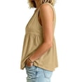 thumbnail image 7 of Sheghy Womens Tank Tops 100%Cotton Women's Solid-Color Sleeveless V-Neck Casual Cotton-Linen Top, 7 of 7