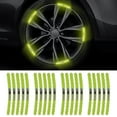 thumbnail image 1 of 20pcs For Cadillac Wheel Hub Reflective Sticker Safety Luminous Reflective Decoration Universal For Car Vehicle Truck, 1 of 4