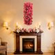 thumbnail image 5 of Guirnalda de pared colgante de flores violetas artificiales para bodas, decoración del hogar y eventos, ramos reutilizables de seda de orquídeas y glicinas, 5 of 6
