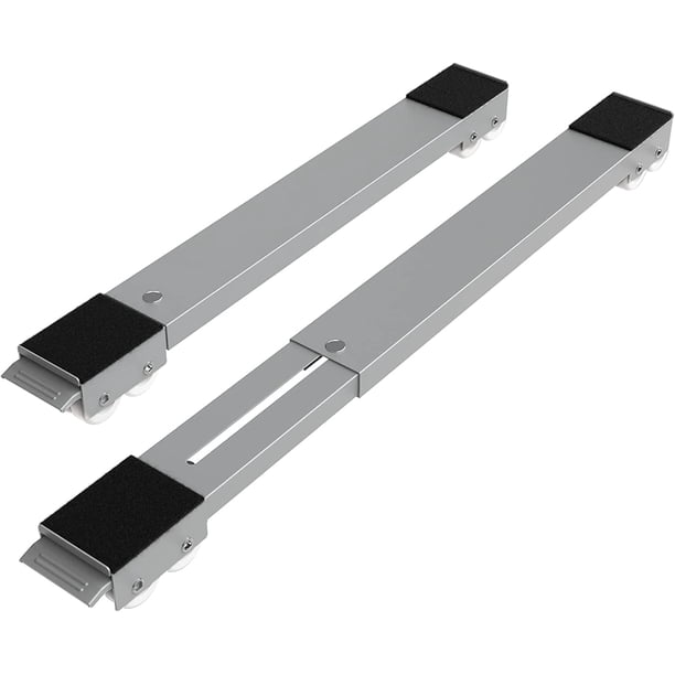 SPACEKEEPER Rodillo móvil para muebles, rodillos extensibles para electrodomésticos, base móvil para lavadora, soporte para frigorífico, carrito móvil para lavadoras, refrigeradores, secadoras, lavava