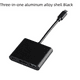 thumbnail image 4 of Estación de acoplamiento HUB tres en uno tipo C Conmutador de compatibilidad con HUB TIPO C a HDMI 4K60, 4 of 5
