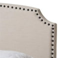 thumbnail image 6 of Bowery Hill Nailhead Upholstered Full Bed in Light Beige, 6 of 8