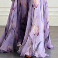 thumbnail image 7 of Womens Maxi Dresses Flowy Ruched Floral Print Boho Dress Wrap V Neck Sleeveless Sundress Elegant Formal Party Wedding Guest Dresses Beach Vacation Outfit, 7 of 7