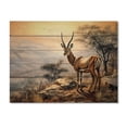 thumbnail image 3 of Designart "beautyful Antelope III" Animals Print on Natural Pine Wood, 3 of 5
