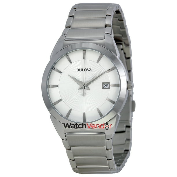 Bulova Silver DIal Stainless Steel Men s Watch 96B015 Walmart