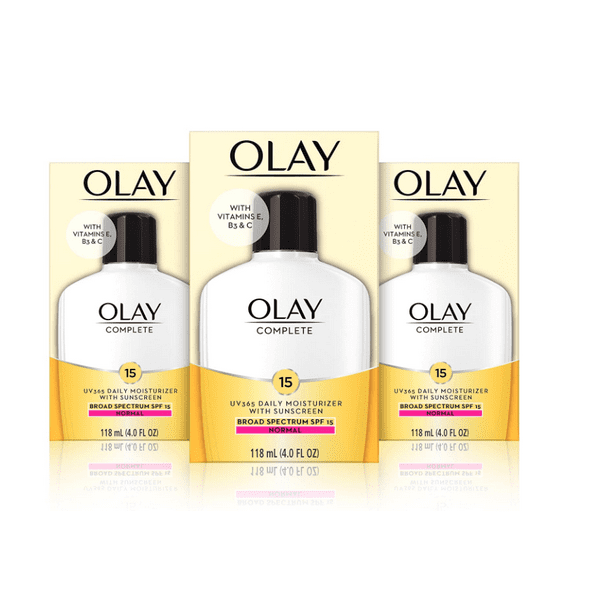 Olay Complete Lotion Moisturizer with Sunscreen SPF 15 Normal, 4.0
