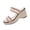 Womens Casual Shoes # Pink, variant on Slip On Shoes for Women Open Toe Wedge Heel Mules Double Mesh Straps with Sparkling Rhinestone Appliques Jute Woven Texture Dressy Evening Party Sandals