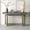 Gray, variant on Royard Oaktree 59" Industrial Wood Console Table, Unique Triple Rectangle Design Entryway Table