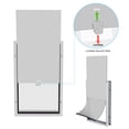 thumbnail image 4 of XL Aluminum Pet Dog Cat Door Ownpets Magnetic Locking Flap Screen Puppy Gate Frame for Screens, Glasses, Doors & Walls White, 4 of 8