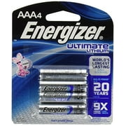 Energizer L92 Ultimate Lithium 4 AAA on Card