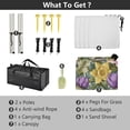 thumbnail image 5 of Portable Beach Tent Sun Shelter With Ground Pegs Water And Wind Resistant Sun Shade Canopy Angle Adjustable Roses Tulips Daffodils, 5 of 7