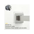 thumbnail image 3 of 1pc BESy 16 Inches Straight Extended Shower Arm With Flange, Rain Shower Head Extension Arm, Square Extra Fixed Shower Head Extender Arm Shower Pipe E, 3 of 5