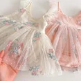 thumbnail image 4 of Body de verano para niñas de 0 a 2 años, vestido con tirantes de encaje bordado Floral, camisola bonita para niños pequeños de una pieza, 4 of 6