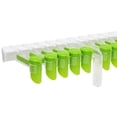 thumbnail image 2 of GROWTH TANK Holder Storage Rack No Punching with Closure Clip Dispenser 10 Holes Green Clear, 2 of 2
