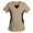 2-Khaki, variant on Womens Scrub Tops Trendy Color Block V Neck Short Sleeve Shirts Stretch Nurse Uniform Medical Scrubs 2025