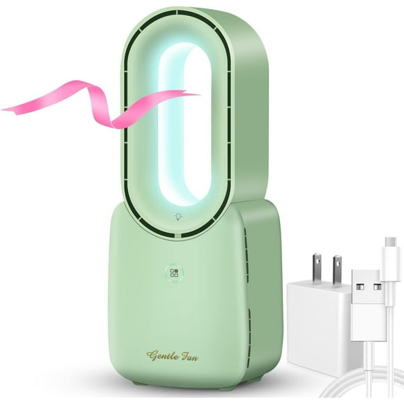 Ventilador de escritorio let'me, portátil, sin aspas, 30 cm, con luz LED USB