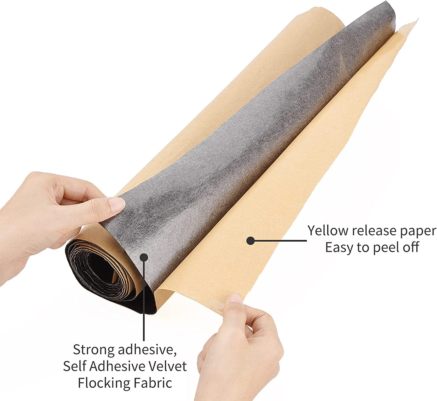 14.5x78.7 Self Adhesive Velvet Drawer Liner Roll Felt Fabric Velvet -  arts & crafts - by owner - sale - craigslist