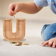 thumbnail image 4 of Dvkptbk Piggy Bank Personalized Wooden Name Money Box Wooden Deposit Box Twenty Six English Letters Home Decor, 4 of 5