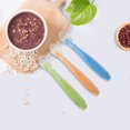 thumbnail image 4 of Cuchara de silicona suave para bebé, cuchara de Color caramelo, platos de alimentación para niños, alimentador de seguridad, cuchara de entrenamiento para comer, 4 of 4