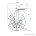 thumbnail image 4 of Carrymaster ACLMU-150SF Medium-Duty Swivel Flange Non-Leveling Caster, 4 of 4