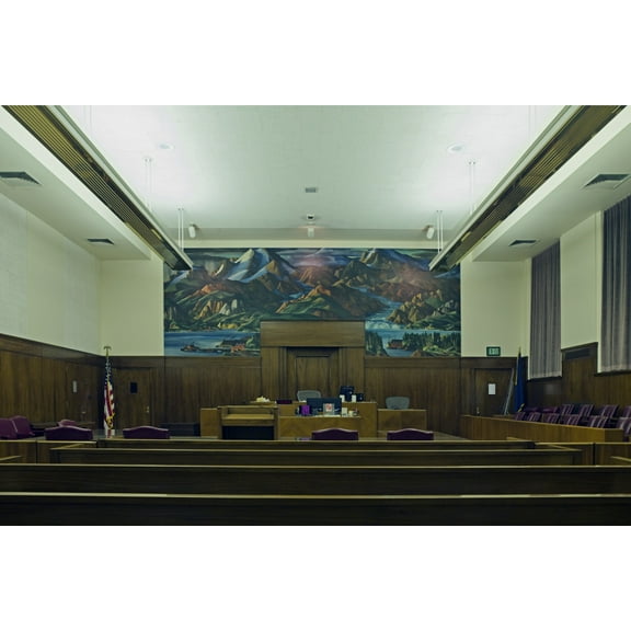 Print: Courtroom, Federal Building, Anchorage, Alaska, 2008