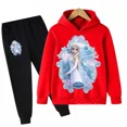 thumbnail image 4 of Conjunto de sudadera con capucha de Frozen para niñas de primavera y otoño, ropa de Papá Noel para niños, traje informal para niños, traje para niños, sudaderas con capucha y pantalones, 2 piezas, 4 of 4