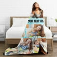 thumbnail image 3 of Custom Blankets with Photos Personalized Picture Blankets Using My Own Photos Custom Blanket Gifts for Boyfriend/Girlfriend/Wife/Husband, Birthday Valentines, 3 of 6