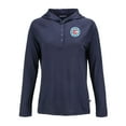thumbnail image 2 of Women's-Cutter & Buck  Navy Chicago Fire Coastline Epic Comfort Eco Recycled Quarter-Snap Raglan Hoodie Top, 2 of 3
