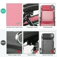 thumbnail image 6 of Topbuy Oversized Zero Gravity Lounge Chair Folding Recliner w/ Cup Holder & Pillow, Wine Red, 6 of 9
