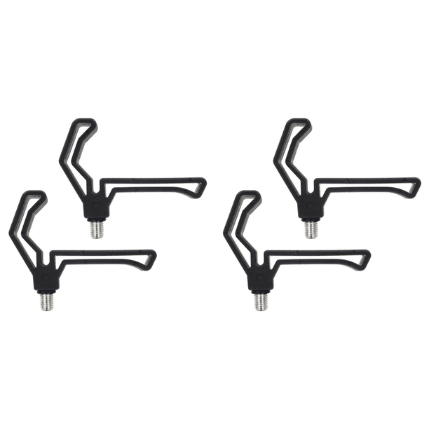 2uds. Soporte para caña de pescar M3/8, pinza para caña de pescar, soporte para carpa, negro, 2 uds.