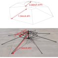 thumbnail image 4 of HUGFEGWE Double layer Replacement Umbrella Canopy Waterproof Patio Umbrella Replacement Cover with 8 Ribs Outdoor Table Market Yard Umbrella Replacement Top Cover UA824-10132, 4 of 9