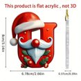thumbnail image 3 of Christmas JoyMoreHome Personalized Initial Letter Pendant Christmas Ornament 26 Letters Hanging Pendant Ornaments 2024 Xmas Tree Decorations Unique Christmas Funny Gift for Kids, 3 of 6