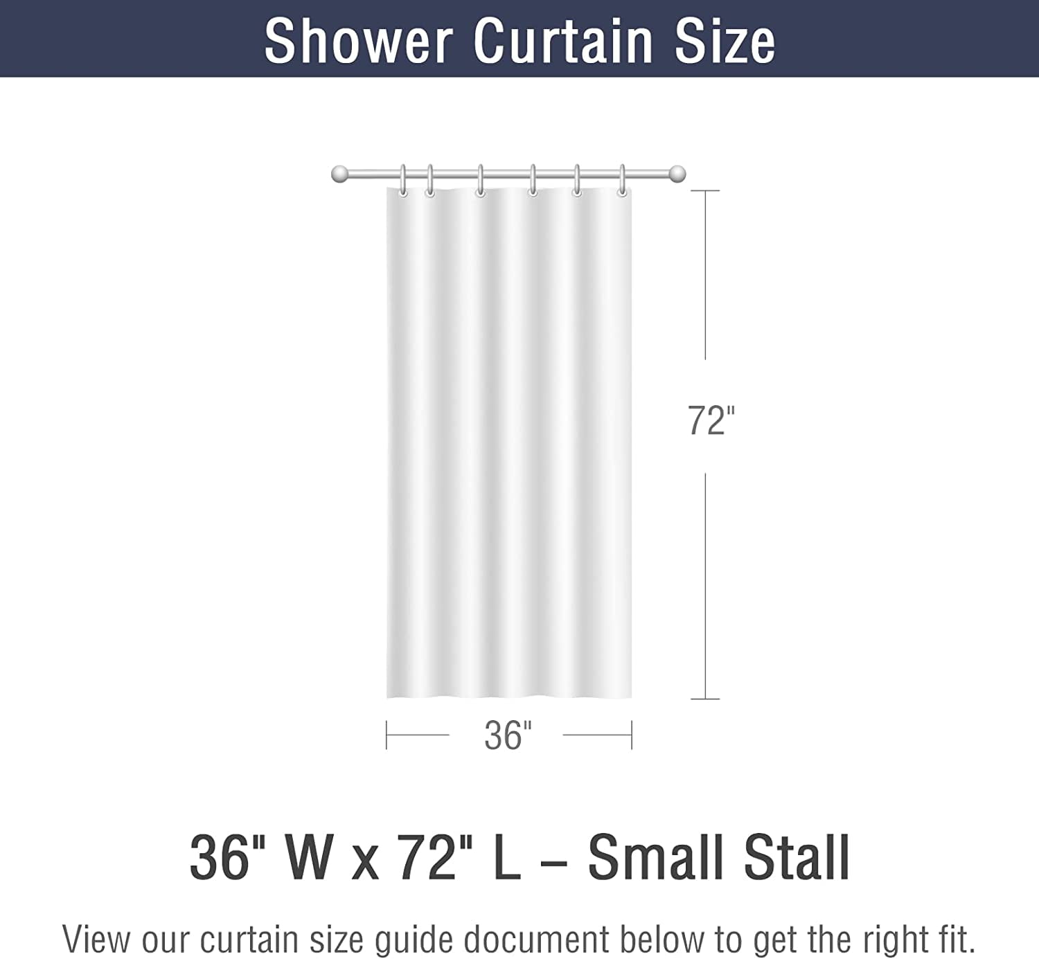 Small Stall Shower Curtain 36 x 72, Narrow Half Black Grey Shower Curtain Set, Abstract Modern Fabric Shower Curtain for Bathroom, Cool Glass Texture Ombre Shower Curtain with Hooks