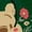 FOREST GREEN, variant on Winnie The Pooh - Winnie Florals -Mens Long Sleeve Fleece Pullover Hoodie
