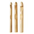 thumbnail image 3 of a refined and professional product description based on your input:\n\n \n\n**3pcs Wear Resistant Wooden Crochet Hooks – Smooth Finish, Ergonomic Design, 3 of 4