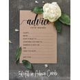 thumbnail image 4 of Inkdotpot Set Of 50 Advice for The Newlyweds, Bride And Groom Rustic Wedding Dcor, Guestbook Alternative, Kraft Advice Cards 5x7 inches, 4 of 8