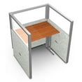 thumbnail image 4 of OFM RiZe 1 x 1 Privacy Workstation Unit in Gray Beige and Maple, 4 of 7