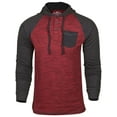 thumbnail image 1 of 9 Crowns Raglan Lightweight Pullover Long Sleeve Hoodie, 1 of 3