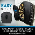 thumbnail image 4 of Franklin Sports Electronic Dartboard Set with Cabinet, 4 of 4