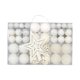 thumbnail image 3 of 101 piezas de adornos de bolas de Navidad, adornos de estrella para la parte superior del árbol, bolas colgantes DIY para Blanco, 3 of 9