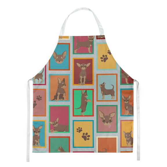 Lots of Chocolate Chihuahua Apron 27 in x 30 in