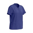 thumbnail image 4 of Women's Nursing Uniforms Set Solid Color Scrub Pocket Top With Elastic Drawstring Waist Long Pants Dry Cleaning Hand Clothes Nurse Clothes Suit, 4 of 7
