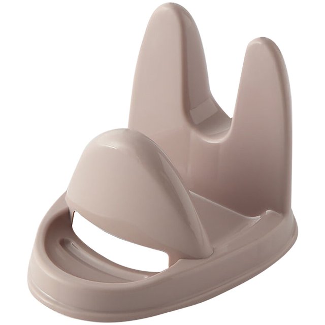 Wosthever Estante de almacenamiento de cubierta de olla Worallymy, estante de cubierta de cocina antideslizante de plástico, colgador de pared rosado