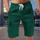 thumbnail image 3 of WILLBEST Pantalones Cortos de Lino de Verano para Hombre, con Bolsillos Grandes, para Playa, Deportivos, de Rayas Lisas, Ligeros y Elásticos, para Verano, Holgados y Casuales., 3 of 7